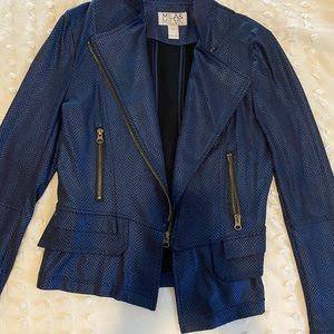 Mila & Milan faux snakeskin Moto jacket